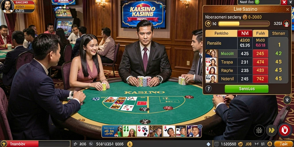 Screenshot menunjukkan grafis menarik dari simbol-simbol dalam permainan.
