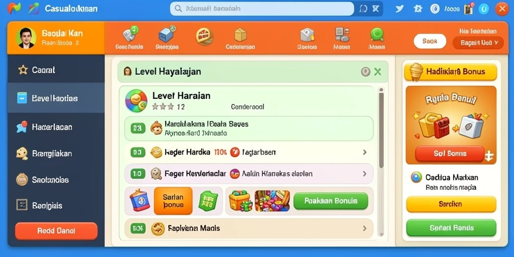 Berbagai pilihan permainan yang menarik.
