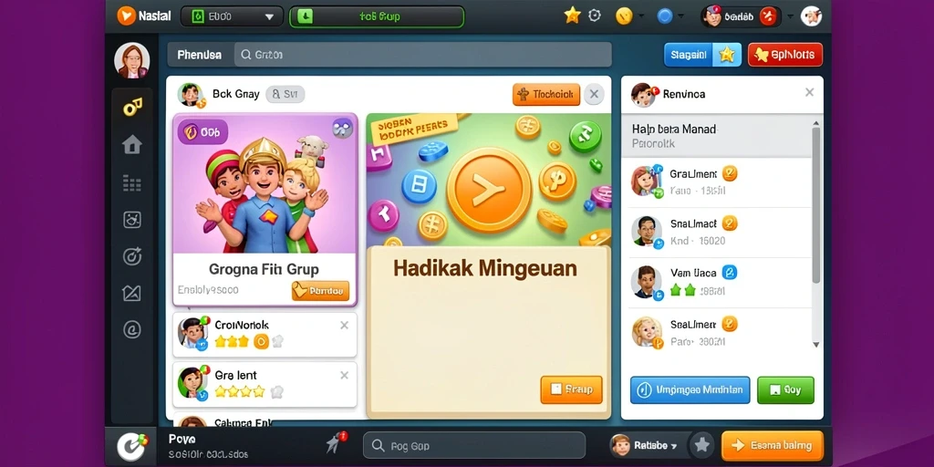 Ilustrasi misi yang sedang berlangsung dengan tantangan menarik.