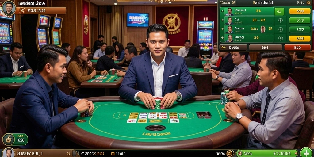Tangkapan layar menampilkan interaksi multiplayer yang seru.