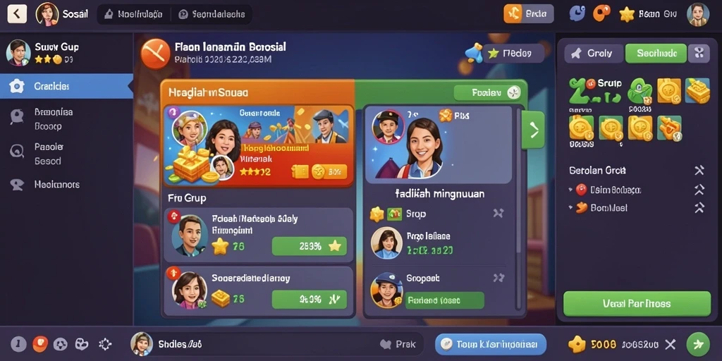 Sistem level-up yang membuat permainan semakin seru.
